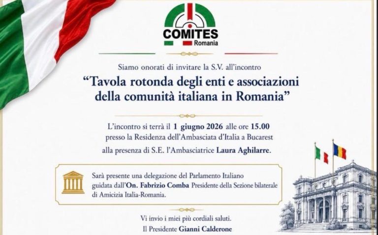 COMITES Romania, impegno costante per la Comunità Italiana: a Bucarest la Tavola Rotonda degli Enti e delle Associazioni